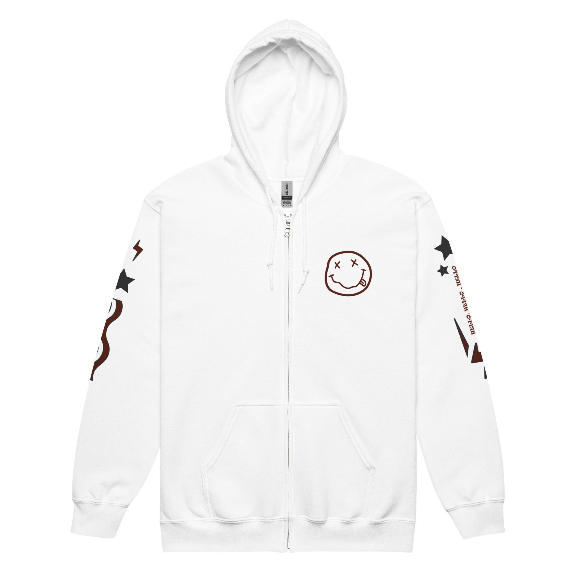 Nirvana - Unisex Heavyweight Zipped Hoodie